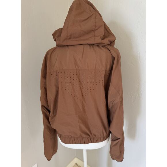 Victoria’s Secret Parachute Jacket Womens XL Slouchy Cropped Brown Bronze - Picture 2 of 16